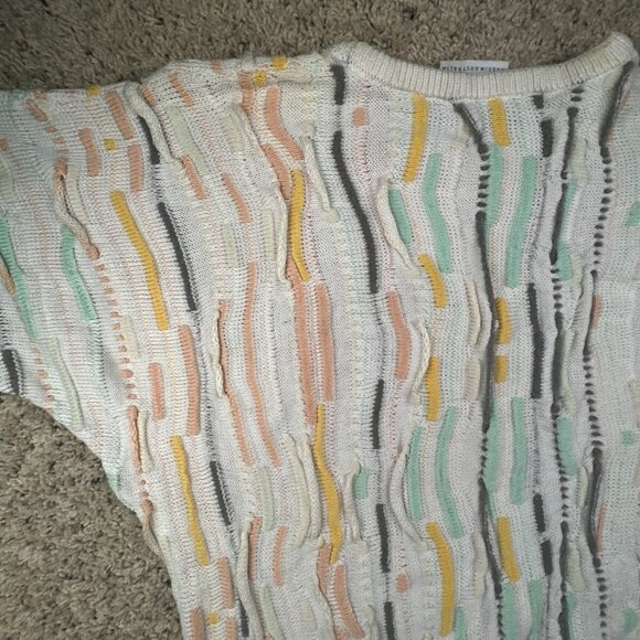 COOGI Australia Medium Cotton Sweater 3D Intricate Knit Pullover Crew Neck Adult - Picture 15 of 16